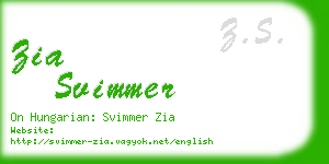 zia svimmer business card